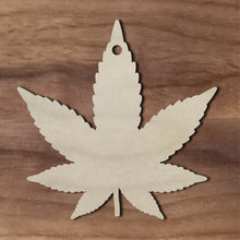 Load image into Gallery viewer, Marijuana Leaf #2 with hole/3"-12"