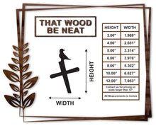 Load image into Gallery viewer, Cross wth Crow/3"-12"
