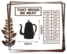 Load image into Gallery viewer, Teapot #1/3"-12"