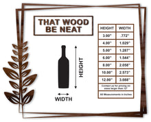 Load image into Gallery viewer, Wine Bottle/3"-12"