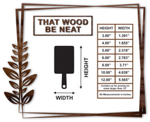 Load image into Gallery viewer, Cutting Board/3"-12"