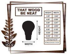 Load image into Gallery viewer, Lightbulb #2/3"-12"