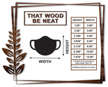 Load image into Gallery viewer, Face Mask #2/3"-12"