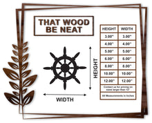 Load image into Gallery viewer, Ship's Wheel #1/3"-12"