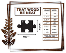 Load image into Gallery viewer, Puzzle Piece with hole/3"-12"