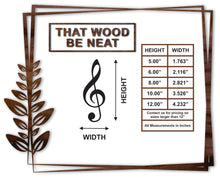 Load image into Gallery viewer, Treble Clef/5"-12"