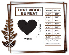 Load image into Gallery viewer, Heart/2"-12"