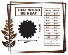 Load image into Gallery viewer, Sunflower with hole/3"-12"