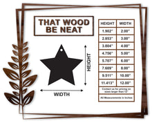 Load image into Gallery viewer, Star with hole/2"-12"
