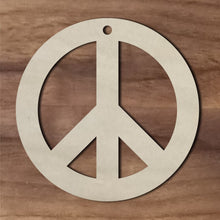Load image into Gallery viewer, Peace Sign with hole/2"-12"