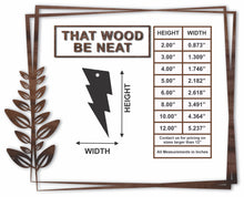 Load image into Gallery viewer, Lightning with hole/3"-12"