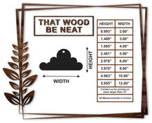 Load image into Gallery viewer, Cloud with hole/2"-12"