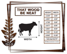 Load image into Gallery viewer, Cow/3"-12"