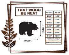 Load image into Gallery viewer, Bear #1 with hole/3"-12"