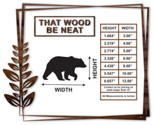 Load image into Gallery viewer, Bear #2/3"-12"