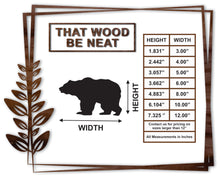 Load image into Gallery viewer, Bear #3/3"-12"