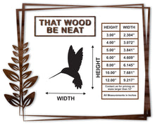 Load image into Gallery viewer, Hummingbird #2/3"-12"