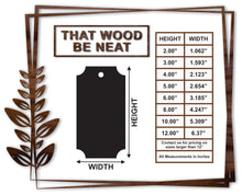Load image into Gallery viewer, Gift Tag - Basic #15/2"-12"