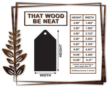 Load image into Gallery viewer, Gift Tag - Basic #6/2"-12"