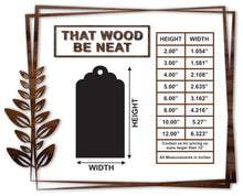 Load image into Gallery viewer, Gift Tag - Basic #7/2"-12"