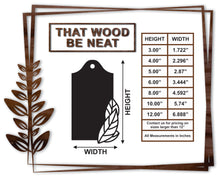 Load image into Gallery viewer, Gift Tag - Flower #10/3"-12"