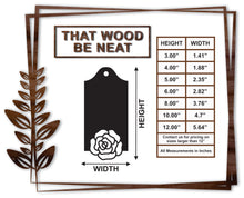 Load image into Gallery viewer, Gift Tag - Flower #11/3"-12"