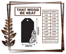 Load image into Gallery viewer, Gift Tag - Flower #14/3"-12"