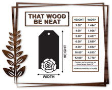 Load image into Gallery viewer, Gift Tag - Flower #15/3"-12"