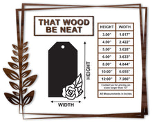 Load image into Gallery viewer, Gift Tag - Flower #16/3"-12"