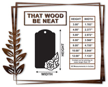 Load image into Gallery viewer, Gift Tag - Flower #20/3"-12"