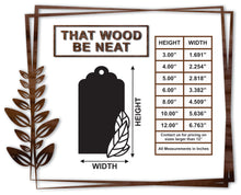 Load image into Gallery viewer, Gift Tag - Flower #2/3"-12"