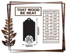 Load image into Gallery viewer, Gift Tag - Flower #3/3"-12"