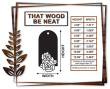 Load image into Gallery viewer, Gift Tag - Flower #5/3"-12"