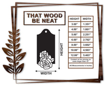 Load image into Gallery viewer, Gift Tag - Flower #9/3"-12"