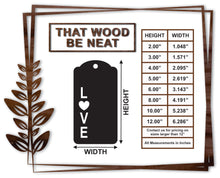Load image into Gallery viewer, Gift Tag - Love #15/2"-12"