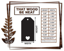 Load image into Gallery viewer, Gift Tag - Love #18/2"-12"