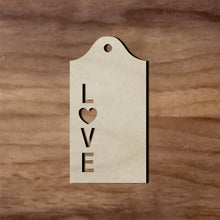 Load image into Gallery viewer, Gift Tag - Love #7/2"-12"