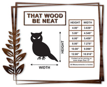 Load image into Gallery viewer, Owl/4"-12"