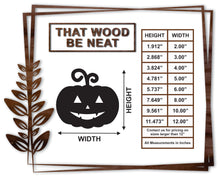 Load image into Gallery viewer, Jack-O-Lantern #1/2"-12"