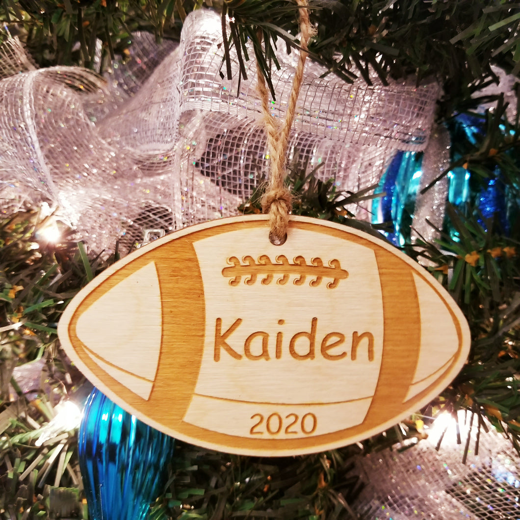 Football Ornament/*1 for $10.20/2 for $17/3 for $22.10~