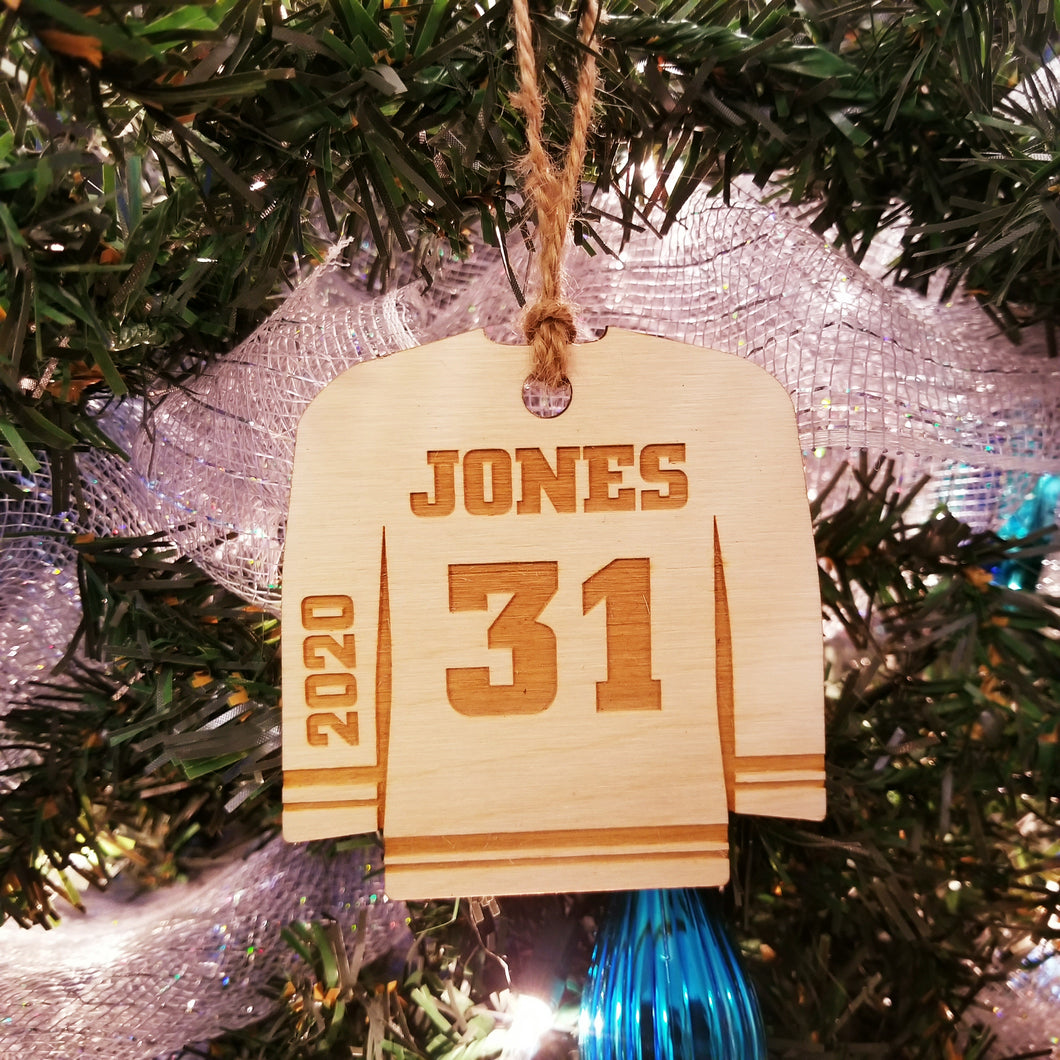 Hockey Jersey Ornament/*1 for $10.20/2 for $17/3 for $22.10~