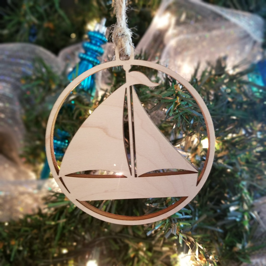 Sailboat Ornament/*1 for $8.50/2 for $11.05/3 for $12.75~