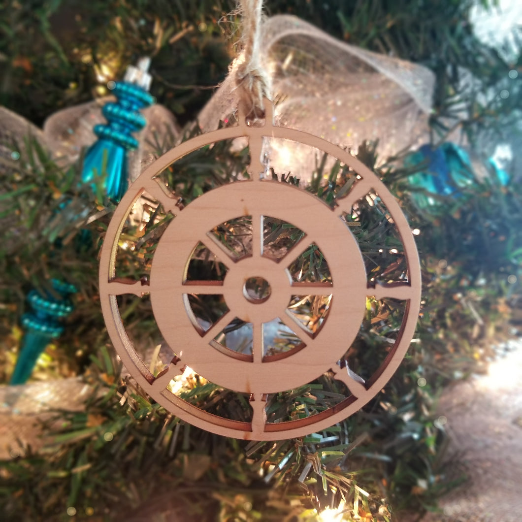 Ship's Wheel Ornament/*1 for $8.50/2 for $11.05/3 for $12.75~