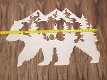 Load image into Gallery viewer, 30&quot; Bear with Deer, Mountains &amp; Forest
